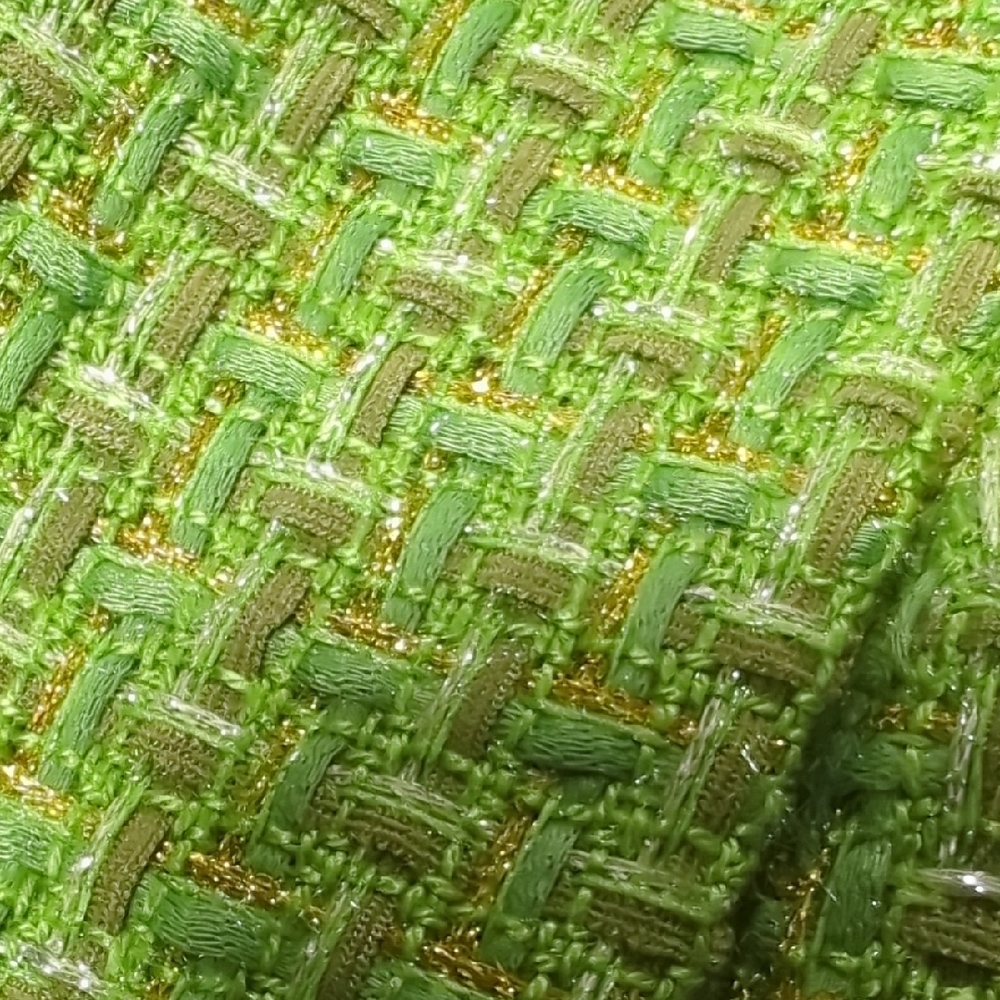 Green Tweed Blazer & Skirt Set - Picture 7 of 13